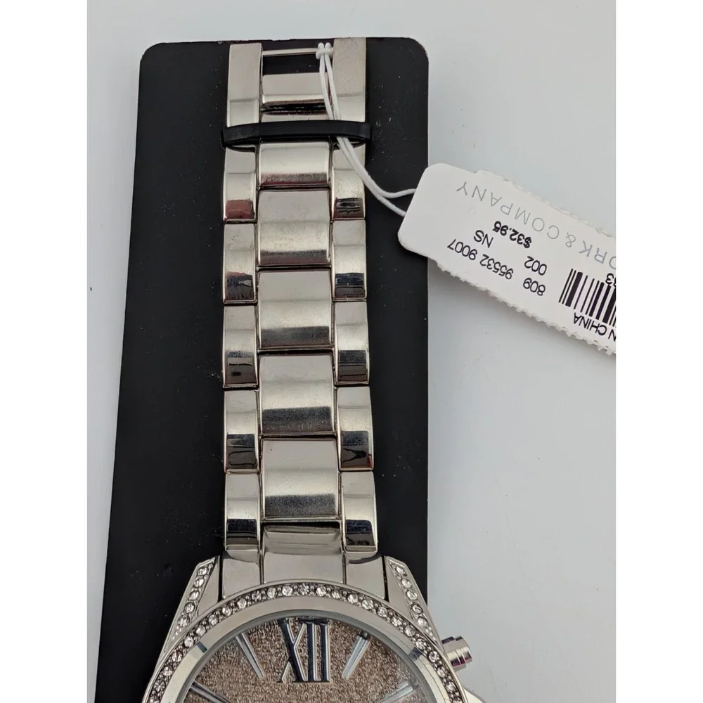NY&C Watch Women Quartz‎ Watch Glitter 39mm Dial Silver 8
